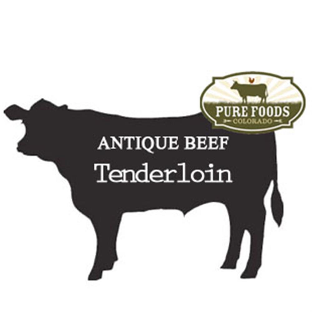 *Antique Beef* Tenderloin Pasture-to-Plate