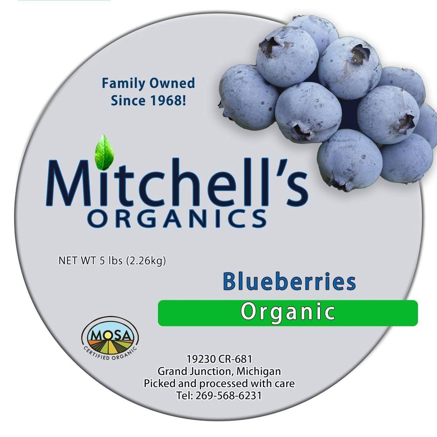 Mitchell Organic Blueberries